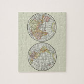 Reizen Wereldbol Map Earth 1916 World Atlas Legpuzzel (Verticaal)