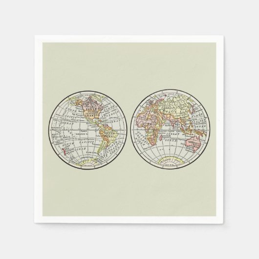 Reizen Wereldbol Map Earth 1916 World Atlas Servet (Voorkant)