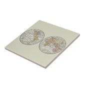 Reizen Wereldbol Map Earth 1916 World Atlas Tegeltje (Zijkant)