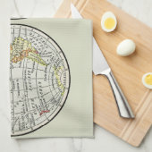 Reizen Wereldbol Map Earth 1916 World Atlas Theedoek (Quarter Fold)