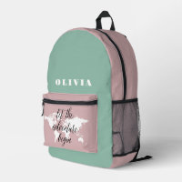 Reizen Wereldkaart girly Gepersonaliseerd