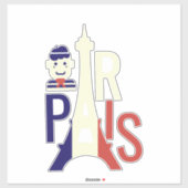 Reizen Wereldsteden Parijs Eiffeltoren Sticker (Vel)