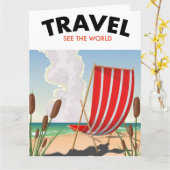 Reizen Zie de Wereld Kaart (Gele Bloem)