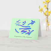 Reizen zijn rivieren, gefeliciteerd met het studer kaart (Gele Bloem)