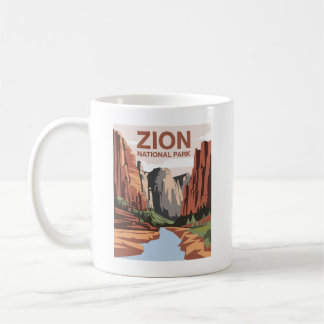 Reizen Zion National Park Kunst Koffiemok