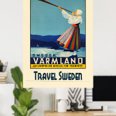 Reizen Zweden Poster (Thuiskantoor)