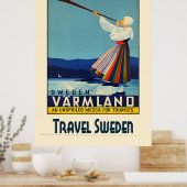 Reizen Zweden Poster (Keuken)
