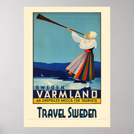 Reizen Zweden Poster (Voorkant)