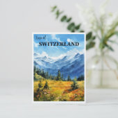 Reizen Zwitserland Briefkaart (Staand voorkant)