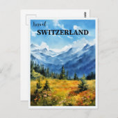 Reizen Zwitserland Briefkaart (Voorkant / Achterkant)