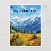 Reizen Zwitserland Briefkaart (Voorkant)