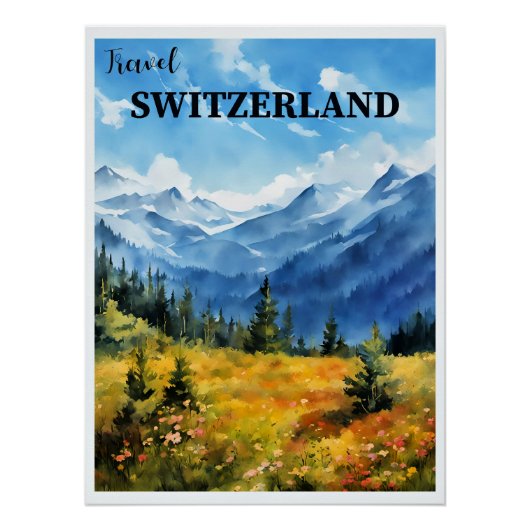 Reizen Zwitserland Perfect Poster (Voorkant)