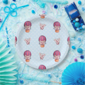 Reizend Beer Collectie - Blauw Papieren Bordje (Feest)