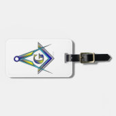 reizend man bagagelabel (Voorkant horizontaal)