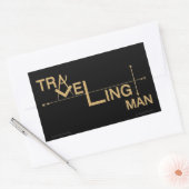 Reizend Man Oblong Sticker (Envelop)