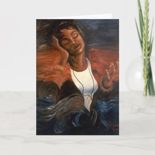 "Reizend zonder" leeg wenskaart Te bewegen Kaart (Voorkant)