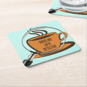 Reizende Latte Detective onderzetters (Schuin)