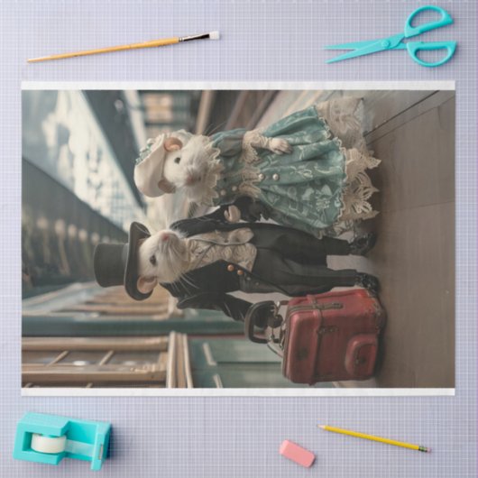  reizende muizen decoupage tissuepapier (Craft)