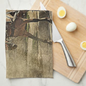 Reizende Oude Koppel in Wagon Theedoek (Quarter Fold)