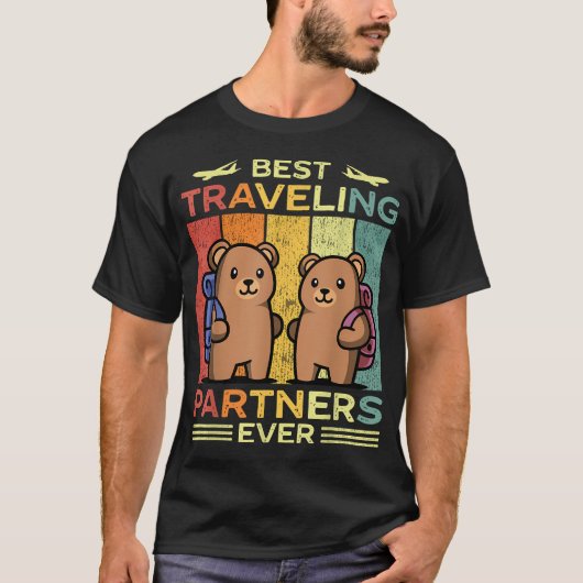 Reizende Partners Reizen Beer T-shirt (Voorkant)