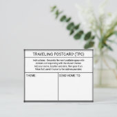 REIZENDE POSTKAART (TPC) (Staand voorkant)