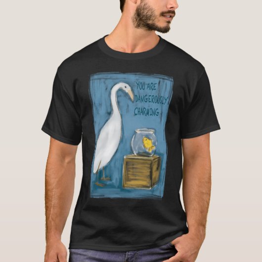 Reizende Reiger en Vis T-shirt (Voorkant)