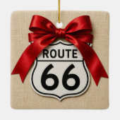 Reizende Route 66 Eeuwfeest Kerst Ornament (Achterkant)