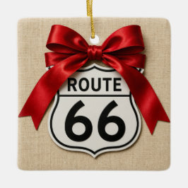 Reizende Route 66 Eeuwfeest Kerst Ornament