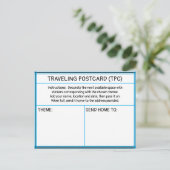 Reizende Sticker Postkaart (Staand voorkant)