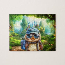 Reizende uil op een betoverd bos Multi-size Legpuzzel