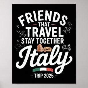 Reizende vrienden samen Italië 2025 Matching C Poster