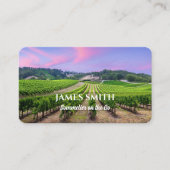 Reizende wijngaard wijnmakerij visitekaartje (Voorkant)