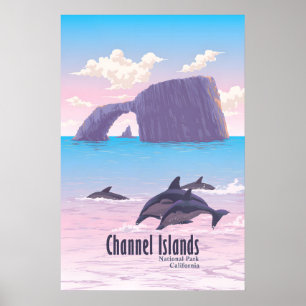 Reizenposter Nationaal Park Channel Islands Poster