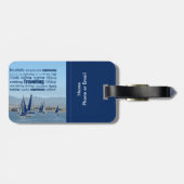 Reizigende avonturen Word Fun Bagagelabel (Achterkant horizontaal)