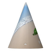 Reizigende feestdag van de schildpadfamilie feesthoedjes