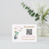 Reizigende Miss naar Mrs Vrijgezellenfeest Registr Informatiekaartje (Staand voorkant)