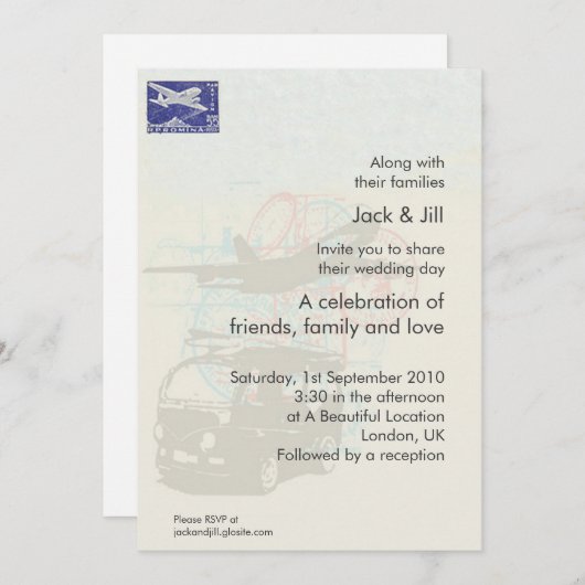 Reiziger 5x7 kaart (Voorkant / Achterkant)