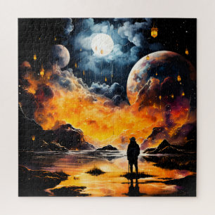 Reiziger Astronaut Kosmische Horizon Reis Legpuzzel