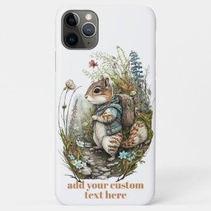 Reiziger Chipmunk Wildflower Cottagecore Aangepast Case-Mate iPhone Case