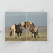 Reiziger Courts Zijn Mare Wild Horse Wenskaarten Bedankkaart (Binnen)