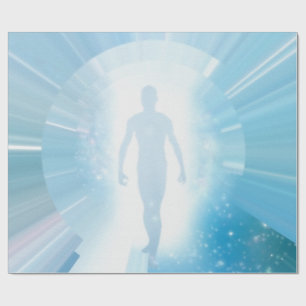 Reiziger door ruimte en tijd cadeaupapier