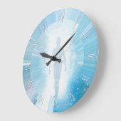 Reiziger door ruimte en tijd grote klok (Hoek)