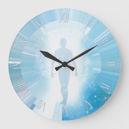 Reiziger door ruimte en tijd grote klok (Voorkant)