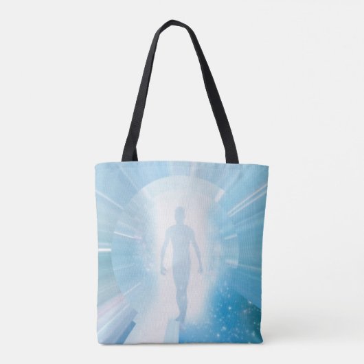 Reiziger door ruimte en tijd tote bag (Achterkant)