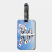 Reiziger Europa Bagagelabel (Achterkant verticaal)