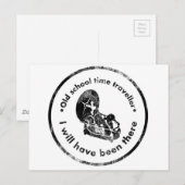Reiziger Oude Schooltijd Briefkaart (Voorkant / Achterkant)