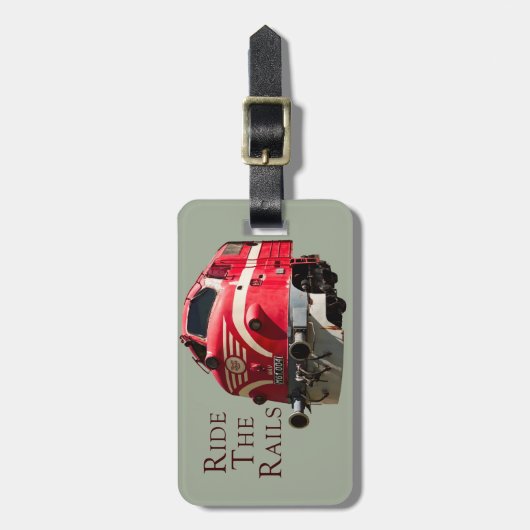 Reiziger per trein bagagelabel (Voorkant verticaal)