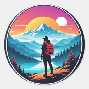 Reiziger Ronde Sticker