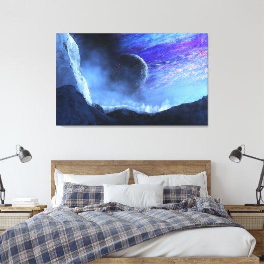 Reiziger (vlak) canvas afdruk (Insitu (Slaapkamer))