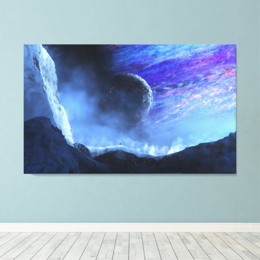 Reiziger (vlak) canvas afdruk (Insitu (Houten vloer))